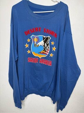 vintage 1991 Operation Desert Storm Saudi Arabia sweatshirt XL
